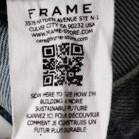 Frame Le Original Distressed Cropped Jeans Size 24 - Picture 10 of 12